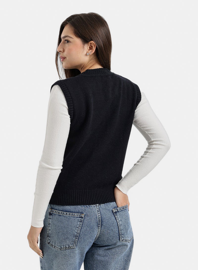 Carina Button-Front Vest - Image 3
